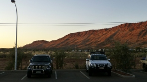 The view of the East MacDonnell Ranges from Lasseters.